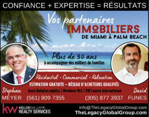 Stephan Meyer et David Funes (agents immobiliers français entre Miami et Palm Beach)
