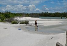 Plage de Lovers Key en Floride