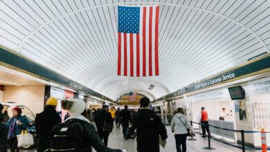 Aéroport américain.