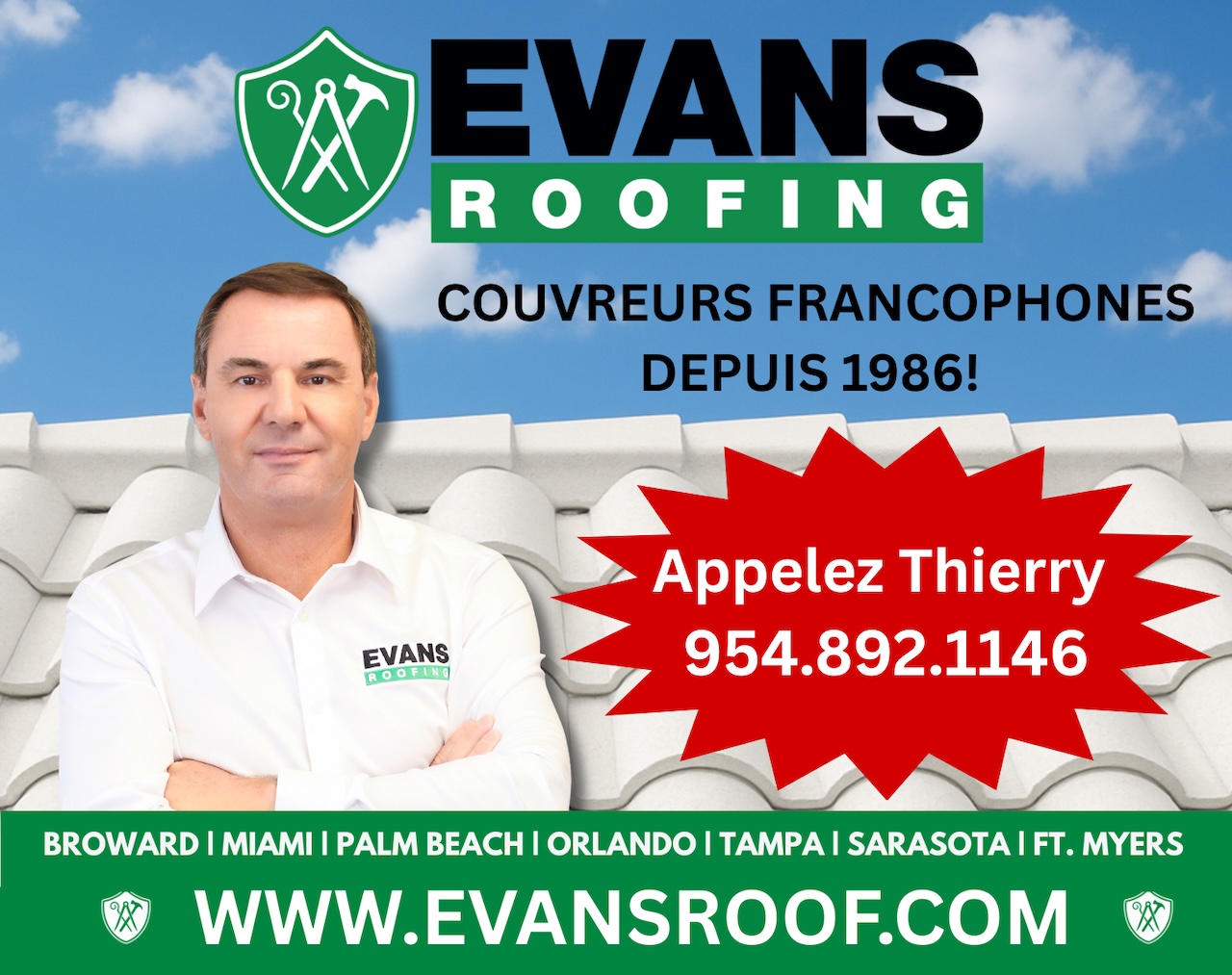 Evans Roofing : toitures, couverture, en Floride