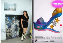L'artiste française Jessica de Vreeze honorée en tant que finaliste lors du Miami Vibe 2.0 Challenge au Miami Shoe Museum