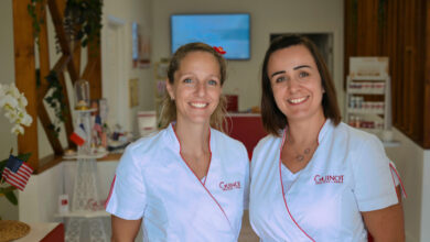 Sandra Bouvier et Nathalie Kournif, créatrices du salon de beauté Guinot à Boca Raton