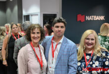 Sylvia Cesaratto (consule du Canada), Louis-Olivier Guay (pdt Chambre Canada-Floride) et Sonia Bolduc (VP Natbank).