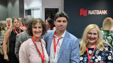 Sylvia Cesaratto (consule du Canada), Louis-Olivier Guay (pdt Chambre Canada-Floride) et Sonia Bolduc (VP Natbank).