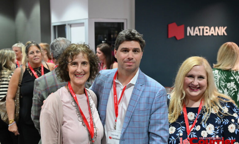 Sylvia Cesaratto (consule du Canada), Louis-Olivier Guay (pdt Chambre Canada-Floride) et Sonia Bolduc (VP Natbank).