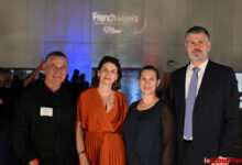 Serge J. Massat, Annabelle Ballot-Potier, ALine Martin O'Brien, Jean-Christophe Larose lors de la soirée d'ouverture des French Weeks Miami 2025 !