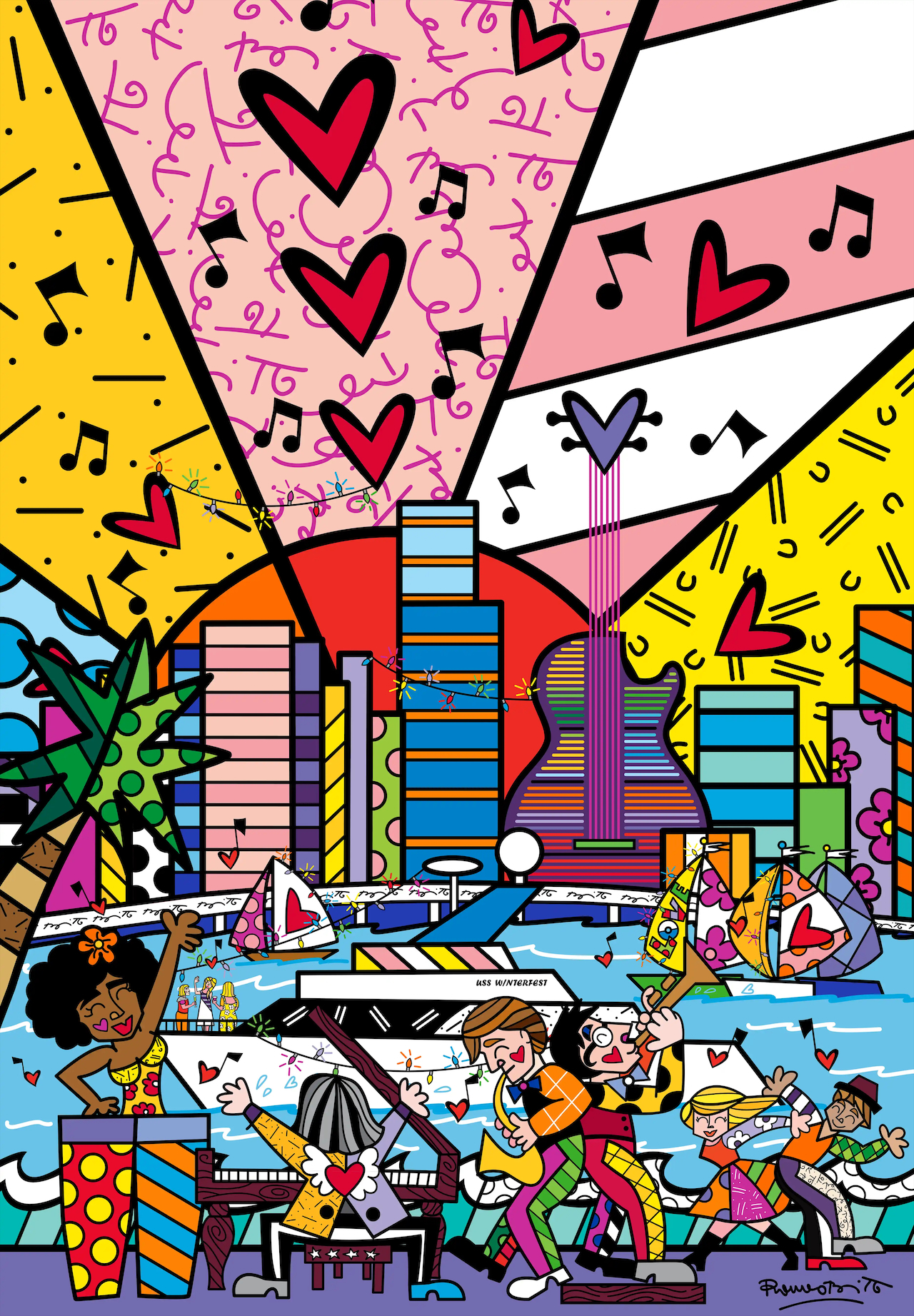 L'affiche de la Boat Parade 2025 créée par Romero Britto !