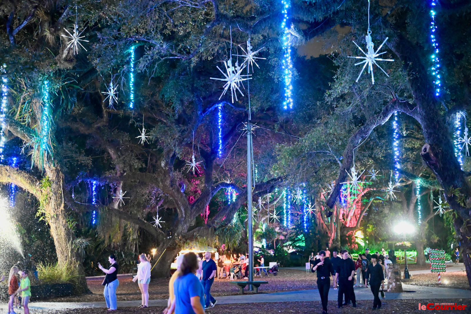 Notre Vidéo et photos des décorations de Noël "Winter Wonderland" aux Flamingo Gardens de Davie, en Floride