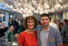 Sylvia Cesaratto (consule générale du Canada) et Louis-Olivier Guay (président de la Chambre de Commerce Canada-Floride) lors du Cocktail des Fêtes de la Chambre