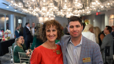 Sylvia Cesaratto (consule générale du Canada) et Louis-Olivier Guay (président de la Chambre de Commerce Canada-Floride) lors du Cocktail des Fêtes de la Chambre