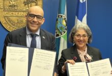 Christopher Skeete, Ministre des Relations internationales et de la Francophonie Daniella Levine Cava, Maire du comté de Miami-Dade