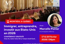 17 & 19 Février 2026 : 2 conférences gratuites à Montréal et Québec pour comprendre les visas E-2 et la carte verte EB-5