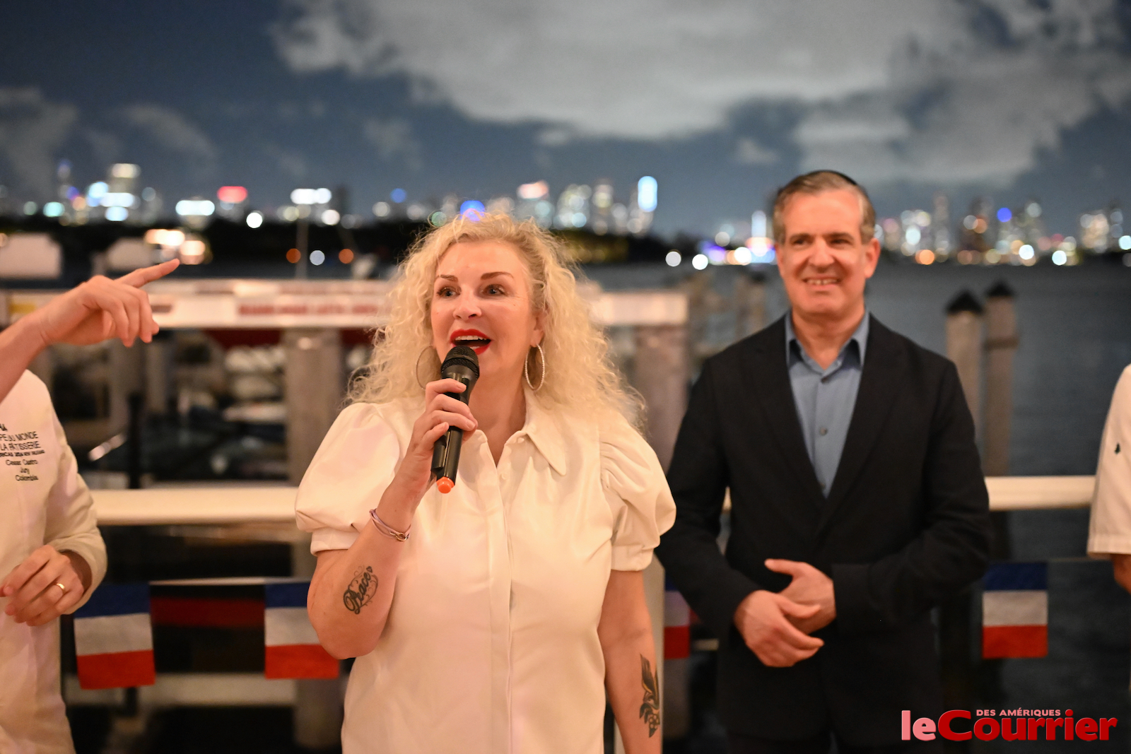 Corinne Ouelhadj et Steven Meiner, le maire de Miami Beach.