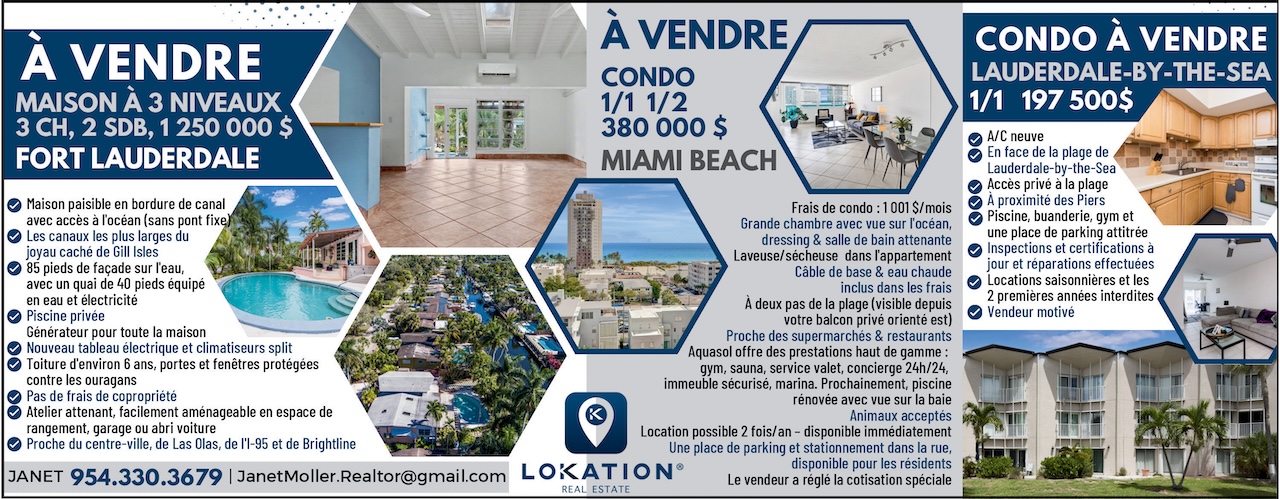 Location Real Estate Janet Moller à vendre