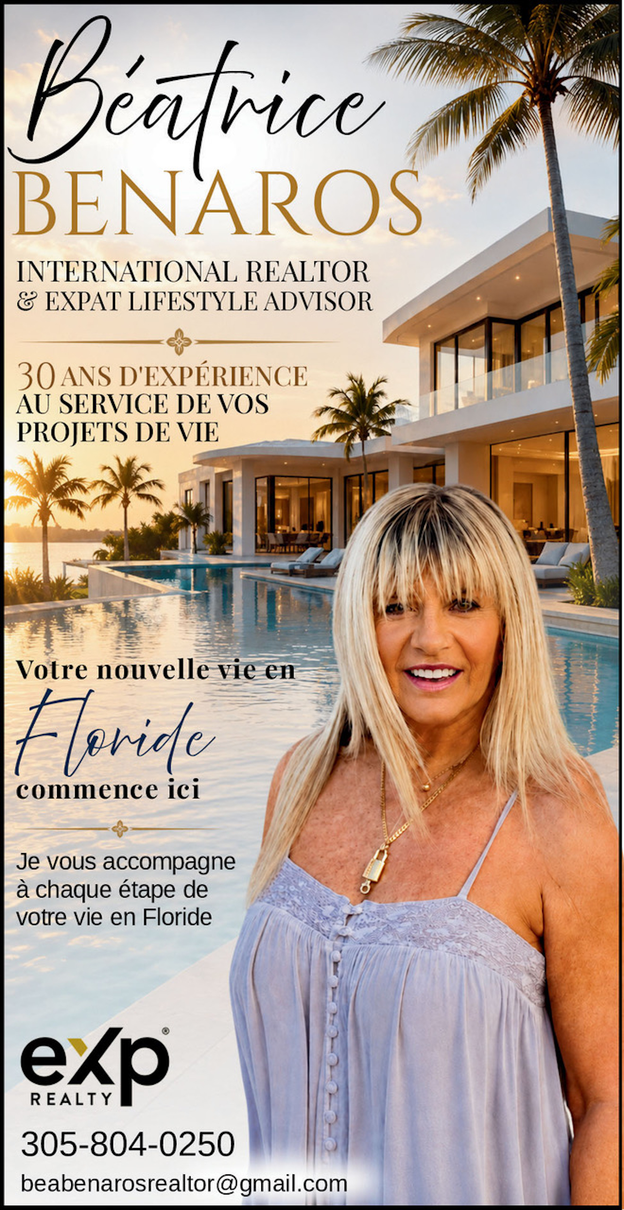 Béatrice Benaros / Agent immobilier de luxe en Floride