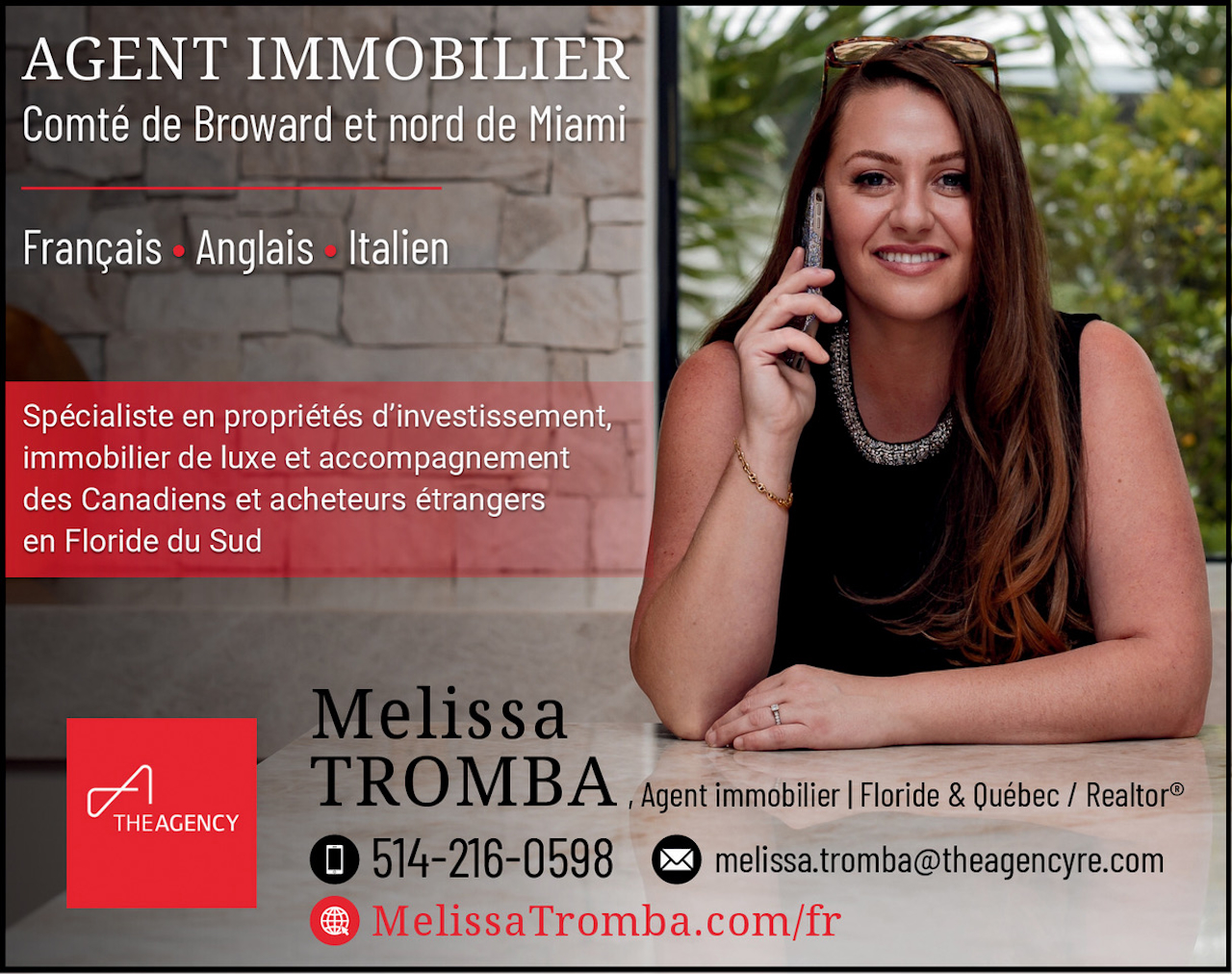 Melissa Tromba / agent Immobilier en Floride