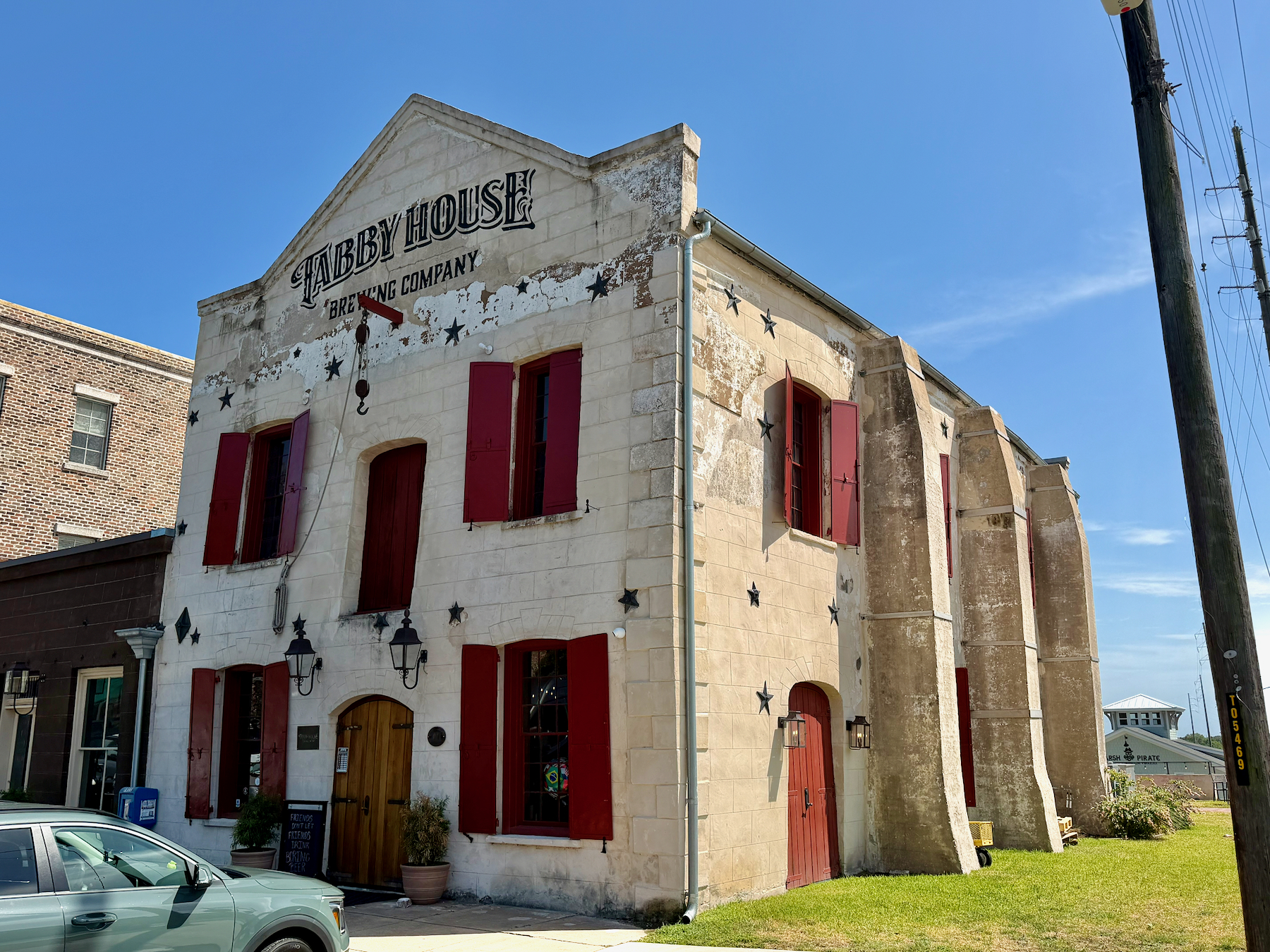 Dans le centre de Darien, en Géorgie