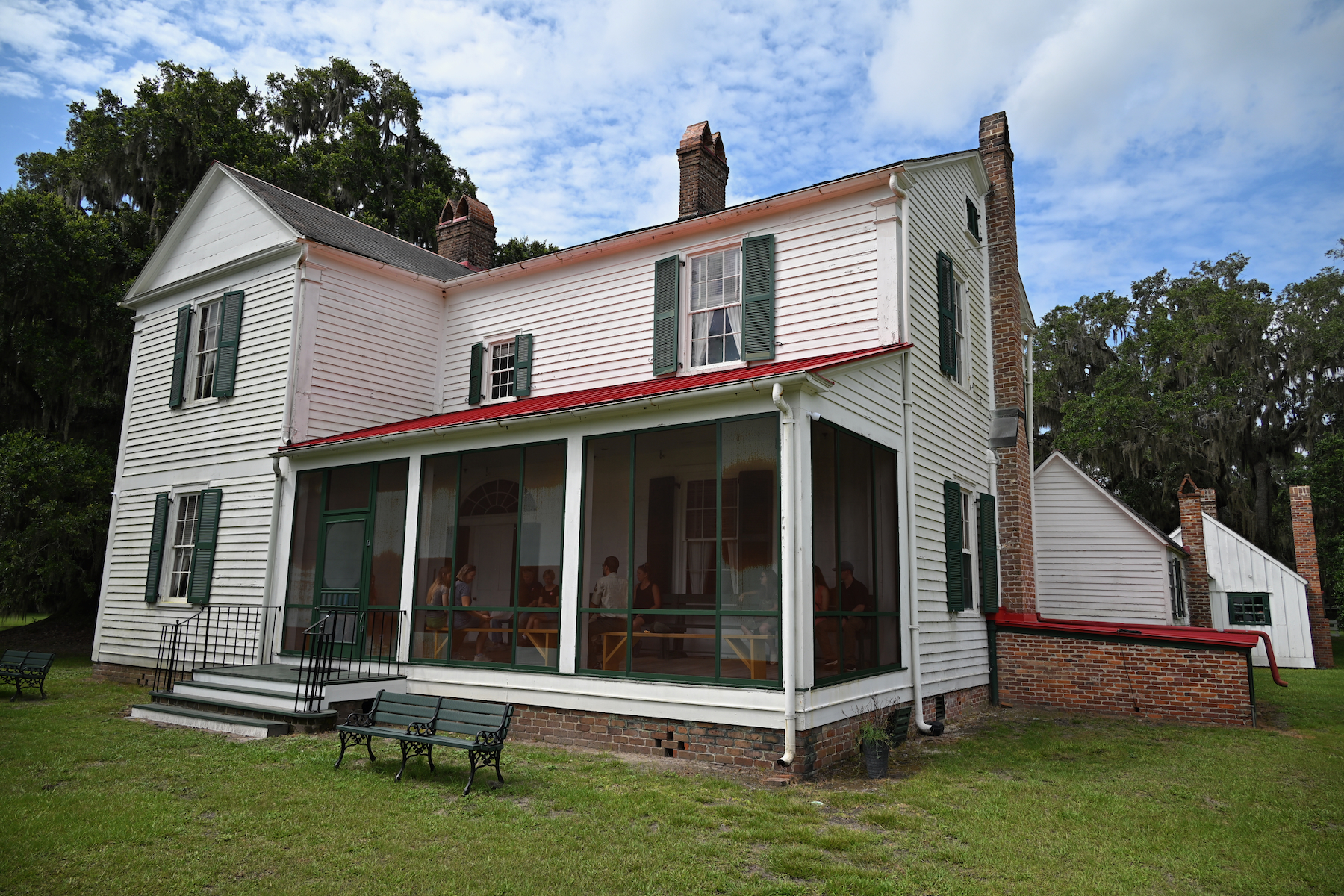 Le bâtiment principal de la Hofwyl-Broadfield Plantation à Brunswick en Géorgie