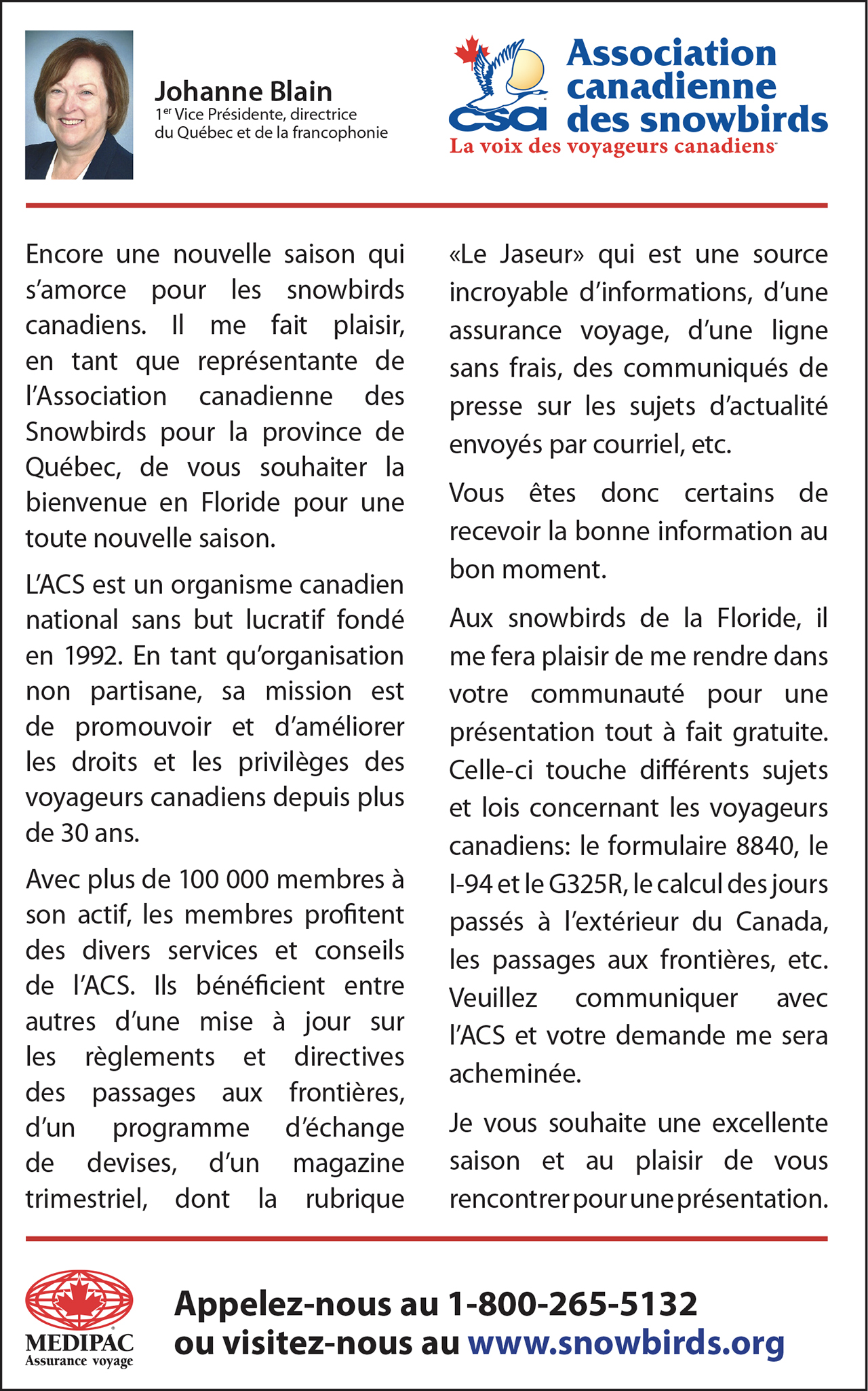 Association Canadienne des Snowbirds