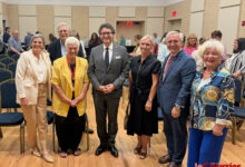 Patricia et Jean-Jacques Bona, Brigitte van den Hove-Smith, Thierry Peyroux, Isabelle Leroux, Tierry Chaunu et Anaïde Govaert